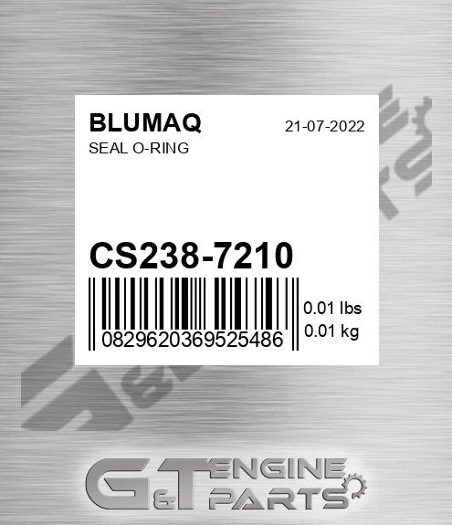 CS238-7210 Seal O-ring for BLUMAQ