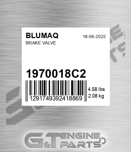 1970018C2 Brake Valve for BLUMAQ