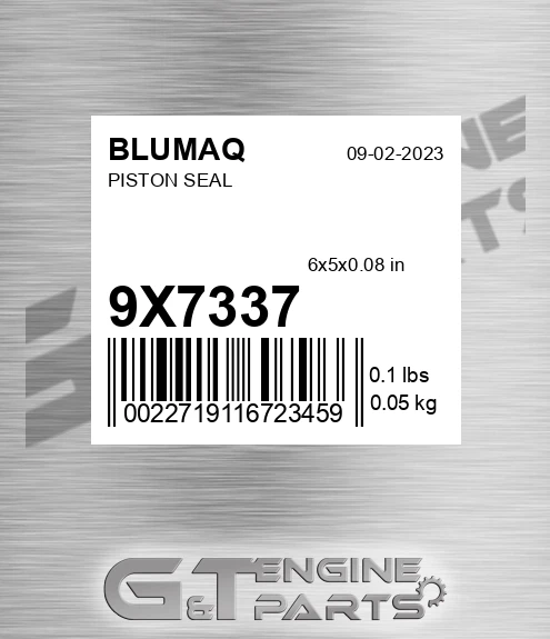 9X-7337 Piston Seal for BLUMAQ