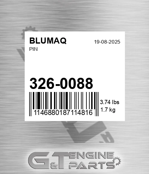 326-0088 Pin for BLUMAQ