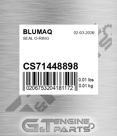CS71448898 Seal O-ring for BLUMAQ