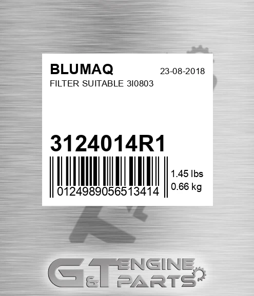 3124014R1 BLUMAQ Filter Suitable 3i0803