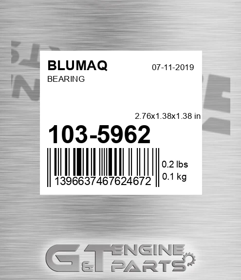 103-5962 Bearing for BLUMAQ