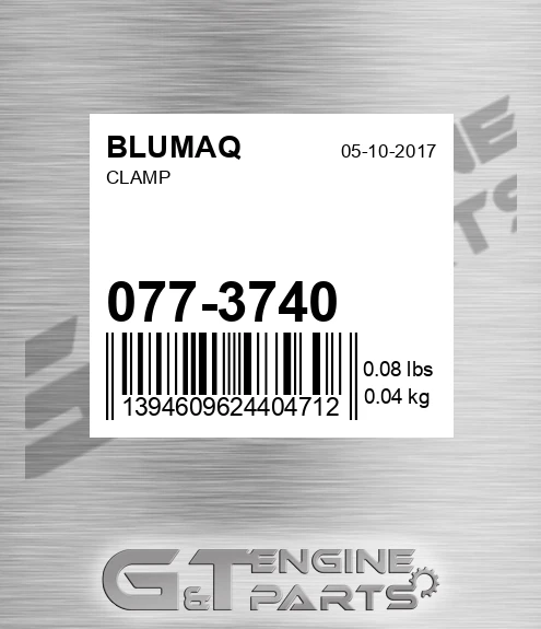 077-3740 Clamp for BLUMAQ