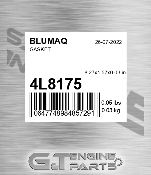 4L-8175 Gasket for BLUMAQ