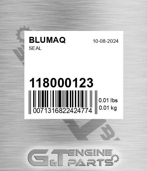 1.180-00123 Seal for BLUMAQ
