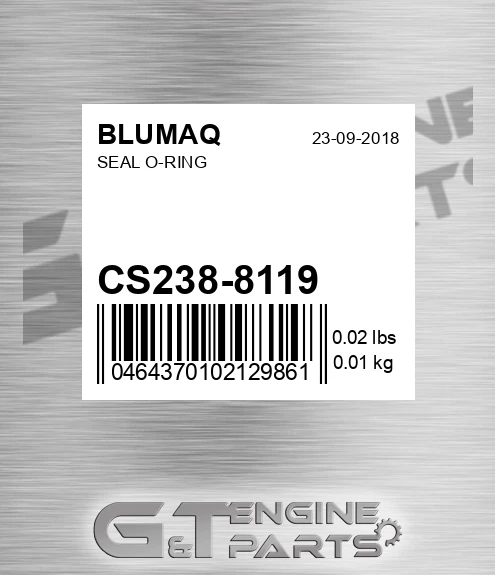 CS238-8119 Seal O-ring for BLUMAQ