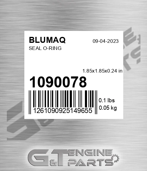 109-0078 Seal O-ring for BLUMAQ
