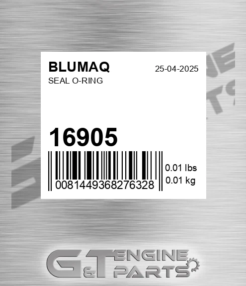 16905 Seal O-ring