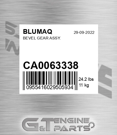 CA0063338 Bevel Gear Assy. for BLUMAQ