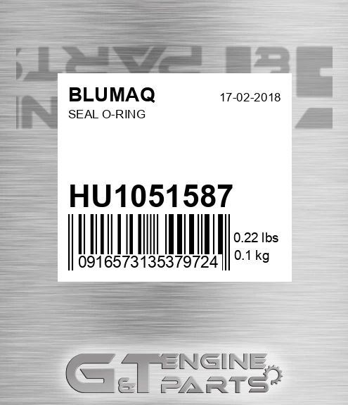 HU1051587 Seal O-ring for BLUMAQ