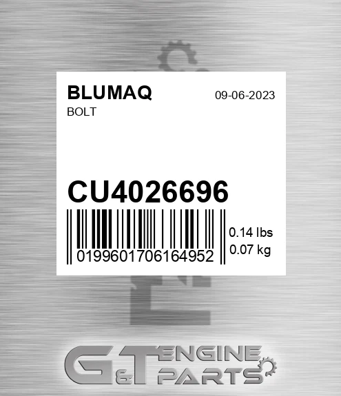 CU4026696 BLUMAQ Bolt