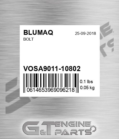 VOSA9011-10802 Bolt for BLUMAQ