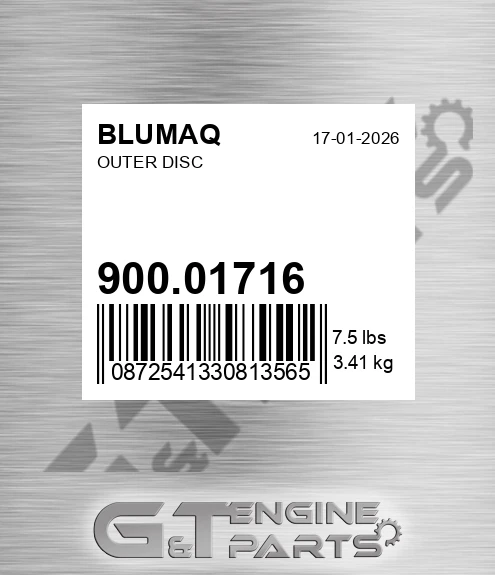 900.01716 Outer Disc for BLUMAQ