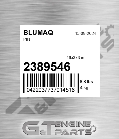 238-9546 Pin for BLUMAQ