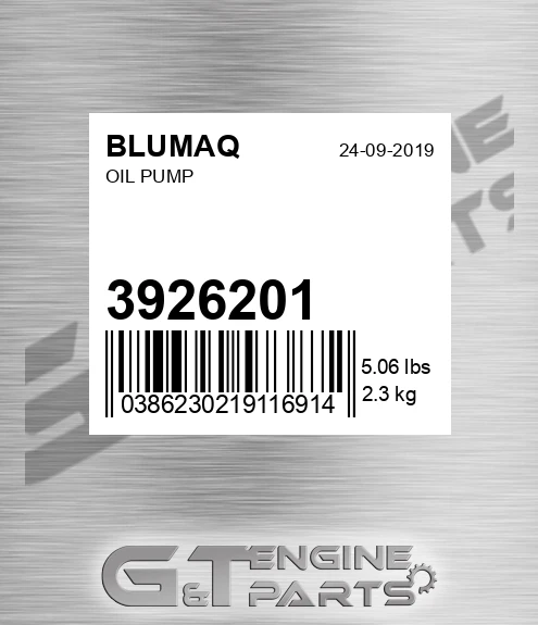 3926201 BLUMAQ Oil Pump