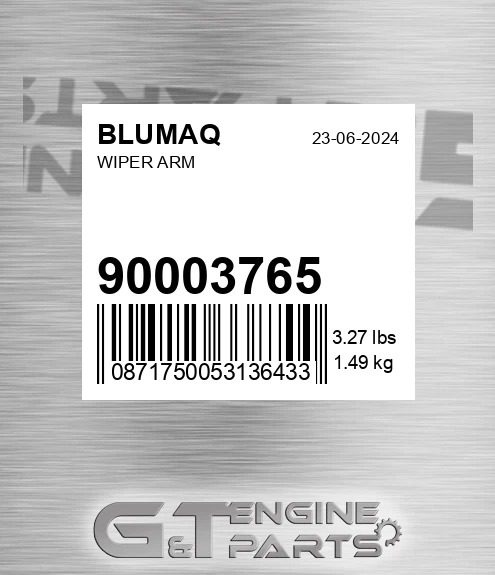 900.03765 Wiper Arm for BLUMAQ