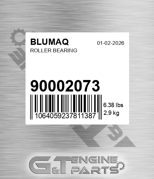 900.02073 Roller Bearing for BLUMAQ