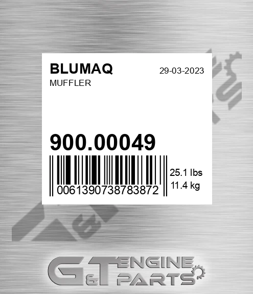 900.00049 Muffler for BLUMAQ