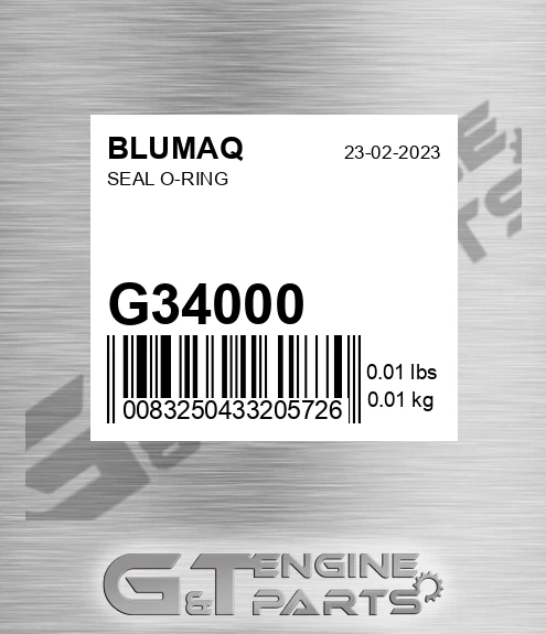 G34000 Seal O-ring