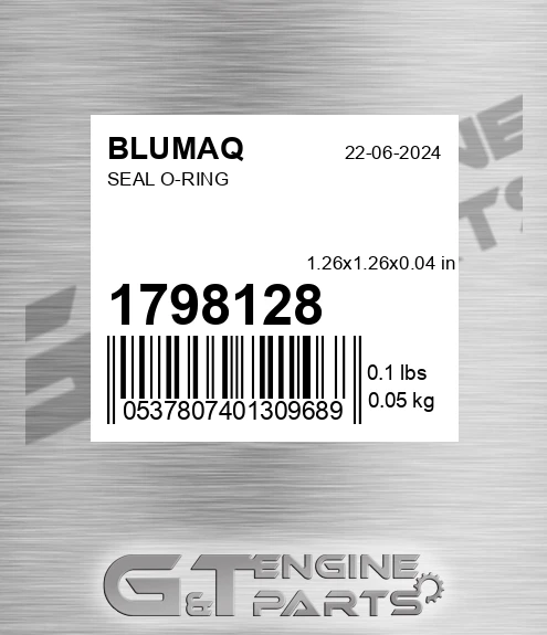 179-8128 Seal O-ring for BLUMAQ
