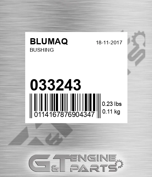 033.243 BLUMAQ Bushing