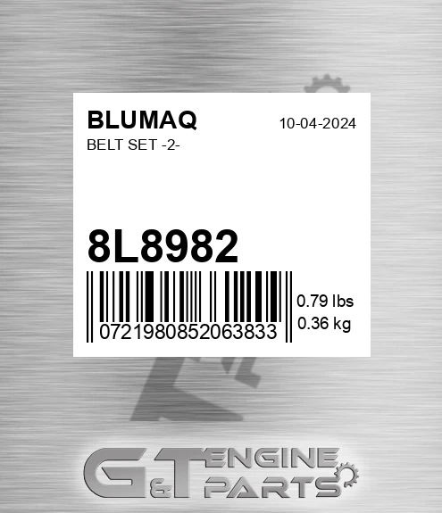 8L-8982 Belt Set -2-