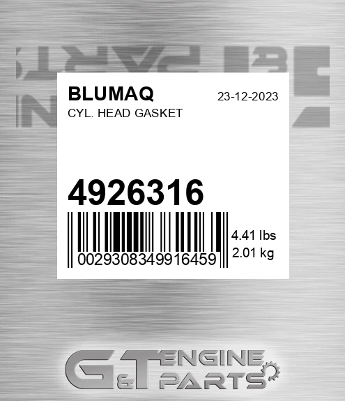 4926316 Cyl. Head Gasket for BLUMAQ