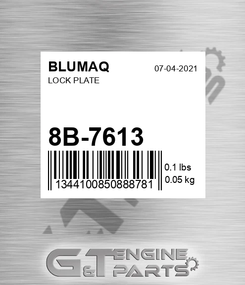 8B-7613 Lock Plate