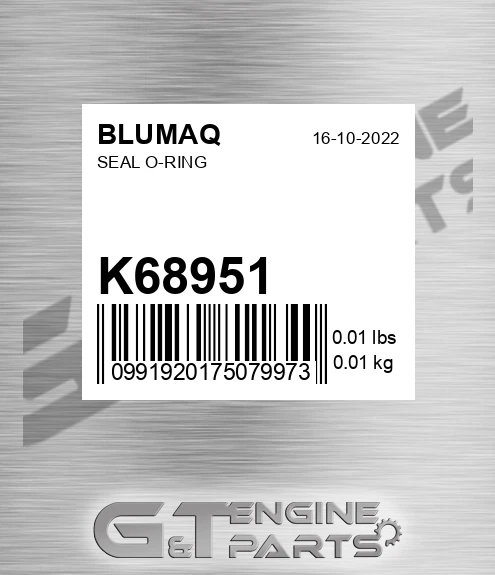 K68951 BLUMAQ Seal O-ring
