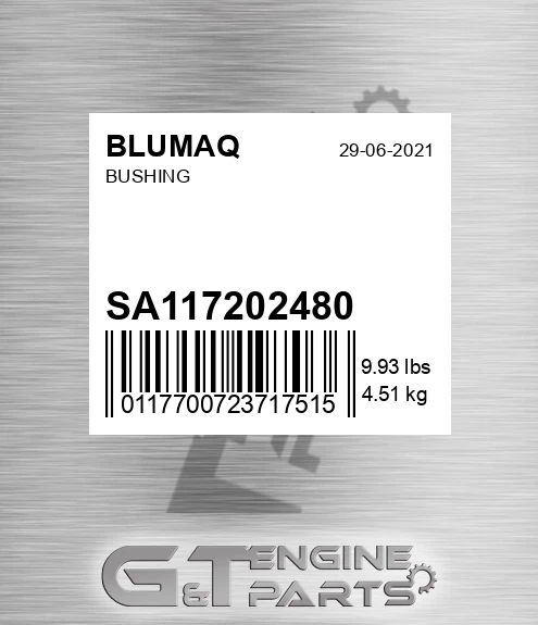 SA1172-02480 Bushing for BLUMAQ
