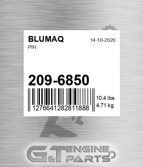 209-6850 Pin for BLUMAQ