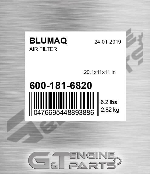 600-181-6820 Air Filter