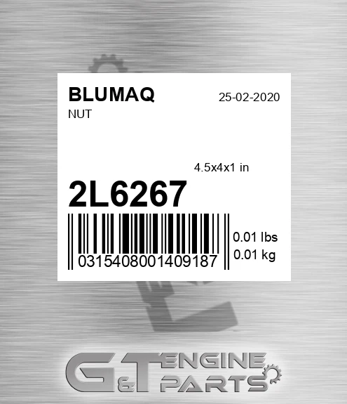 2L-6267 Nut for BLUMAQ