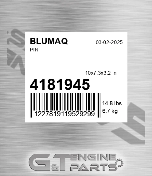 418-1945 Pin for BLUMAQ