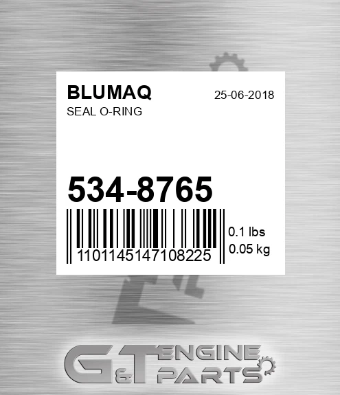 534-8765 Seal O-ring for BLUMAQ