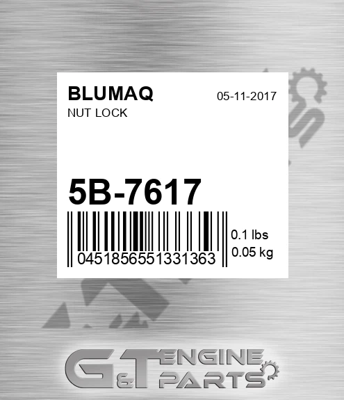 5B-7617 Nut Lock
