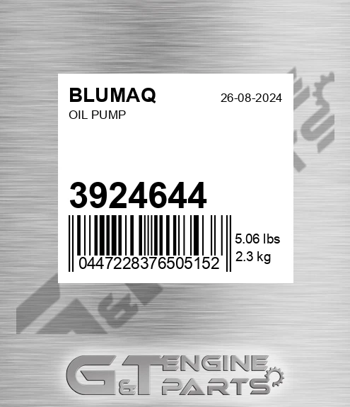 3924644 BLUMAQ Oil Pump