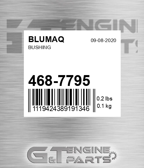 468-7795 BLUMAQ Bushing