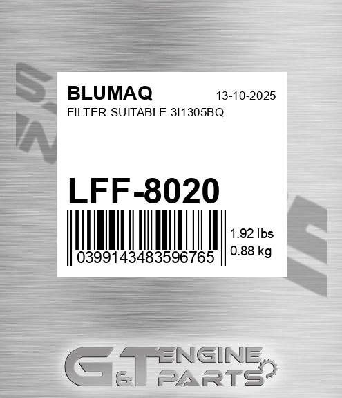LFF-8020 Filter Suitable 3i1305bq for BLUMAQ