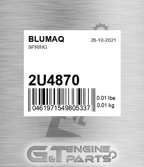 2U-4870 Spring for BLUMAQ