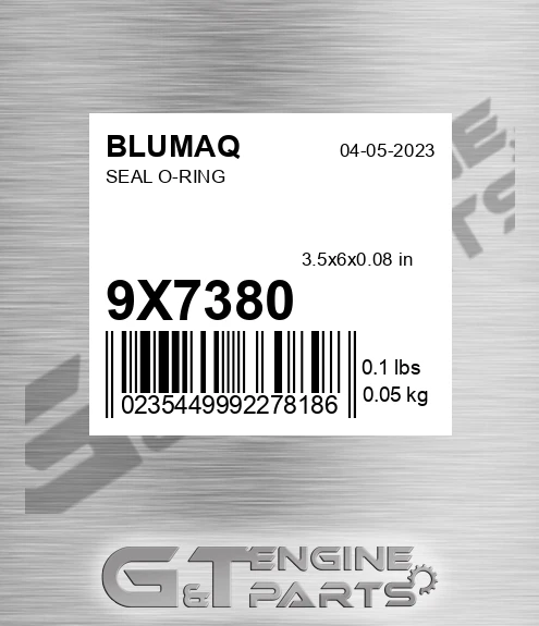 9X-7380 Seal O-ring for BLUMAQ