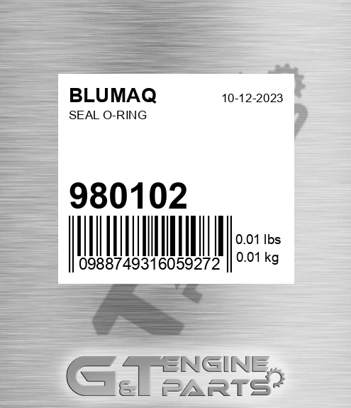 980102 BLUMAQ Seal O-ring
