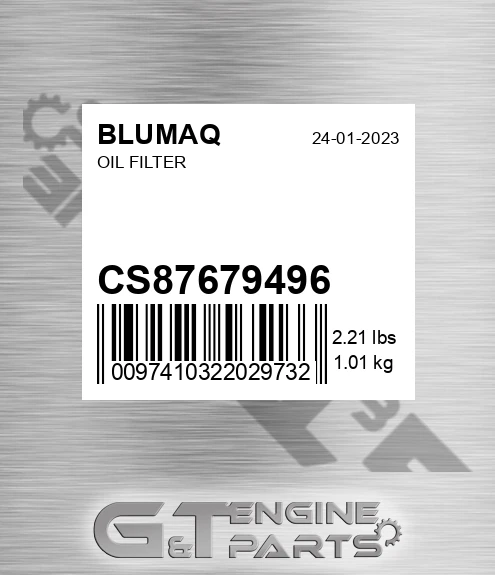 CS87679496 Oil Filter
