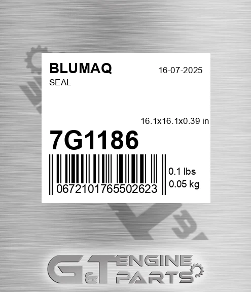 7G-1186 Seal for BLUMAQ