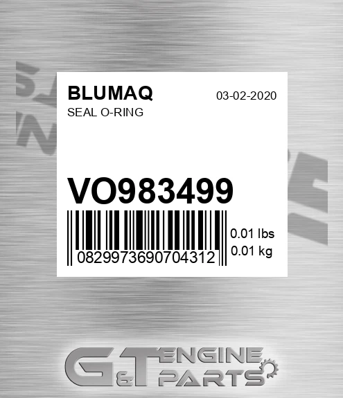 VO983499 Seal O-ring for BLUMAQ