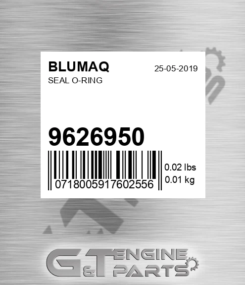9626950 Seal O-ring