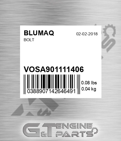 VOSA9011-11406 Screw for BLUMAQ