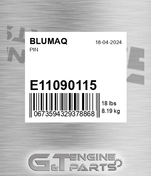 E11090115 Pin
