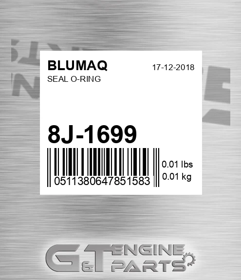8J-1699 Seal O-ring for BLUMAQ